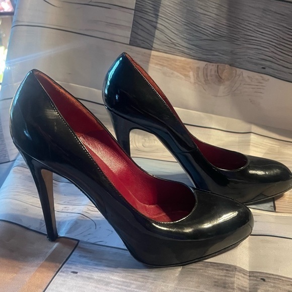 Brian Atwood Patent Leather Pump Stiletto Heels EU Sz (39) US Woman’s Sz 8 EUC - Picture 2 of 9